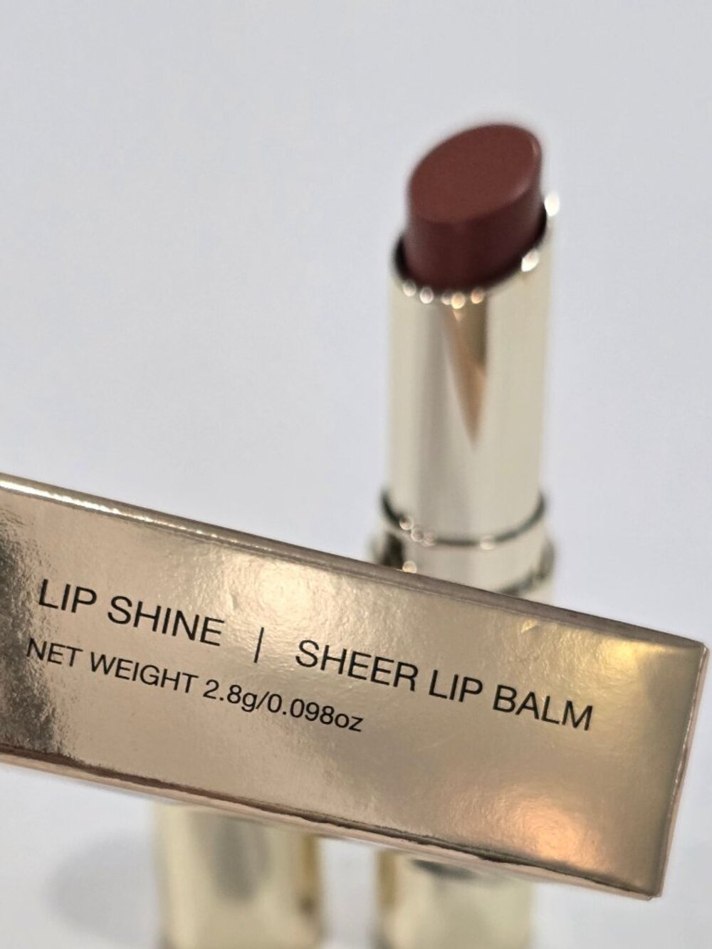Mischo Beauty ✦ Lip Shine Balm ✦ Nude Brown Sheer Finish 2.8g Hydrating Glossy - Picture 3 of 8